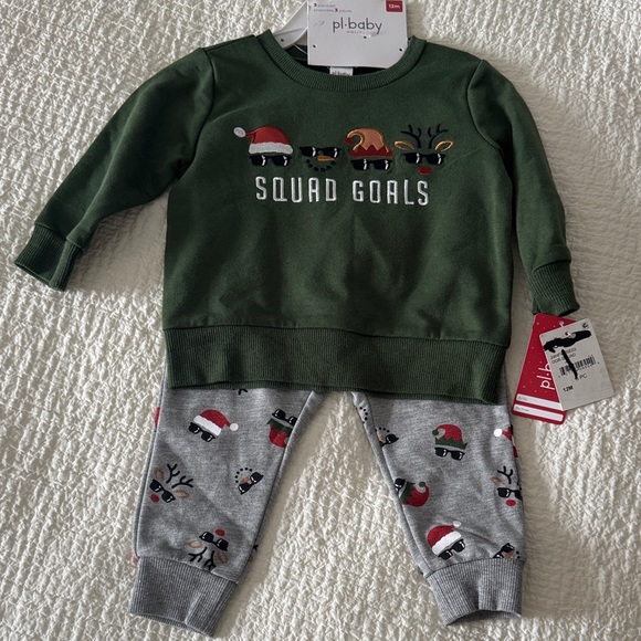 Pl Baby Other - 12m Baby Outfit with Festive Print